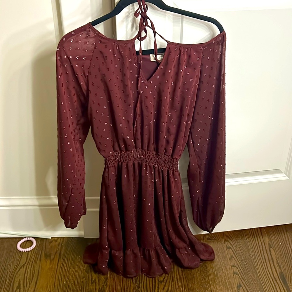 altar’d state purple/brown dress